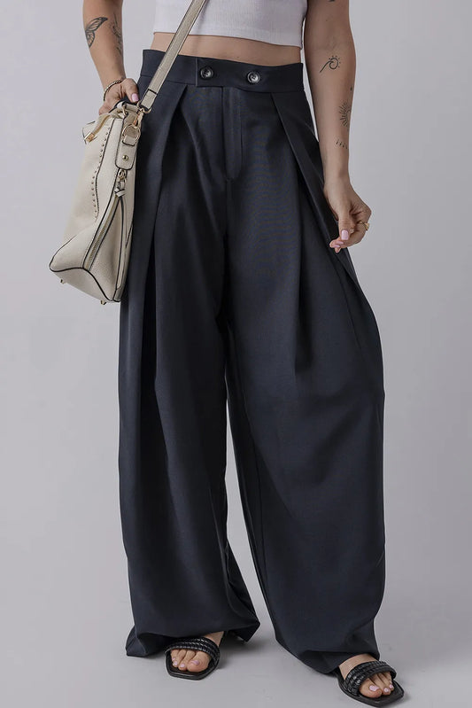 Wide Leg Pants with Pockets